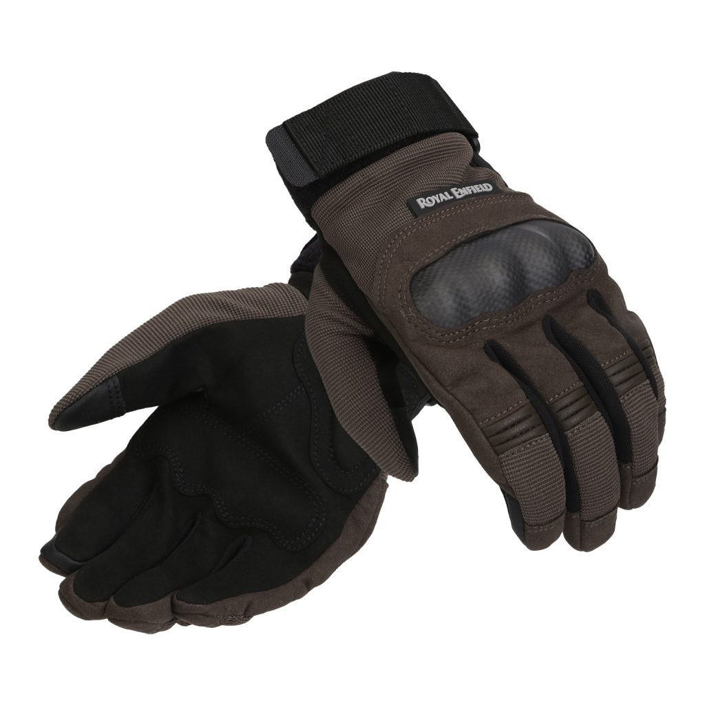 Guantes Strident Negros Y Marrones - Royal Enfield Salvador